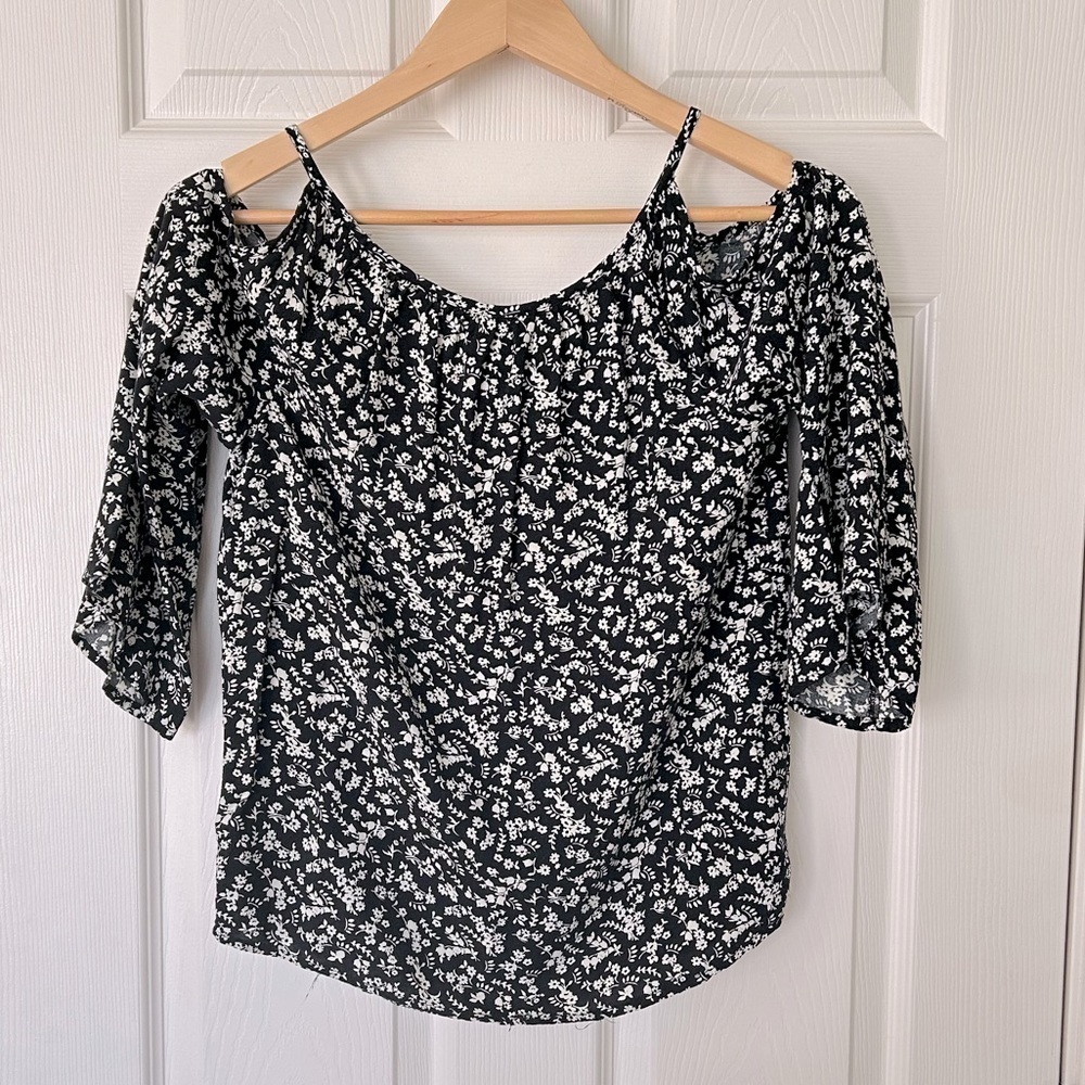 Art Class Girls Cold Shoulder Floral Too - Picture 6 of 7